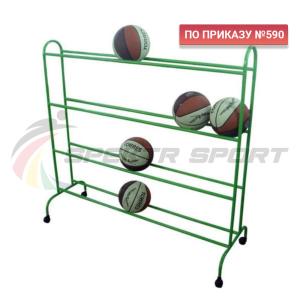 Купить Тележка для мячей мобильная 4 уровня ХИ-МТ14 в Якутске 