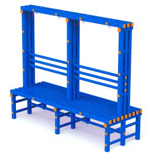 Купить Скамья-вешалка двухсторонняя 2000х734х1700 мм в Якутске 