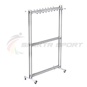 Купить Стеллаж для лыж мобильный + вешалка для палок на 20 пар Стандарт-2М+ в Якутске 