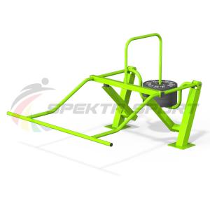 Купить Уличный силовой тренажер для комбинированного жима на верхнюю и нижнюю часть тела, мышцы кора в Якутске 