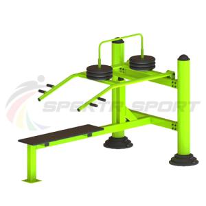 Купить Уличный тренажер для развития мускулатуры плечевого пояса с изменяемой нагрузкой из положения лежа в Якутске 