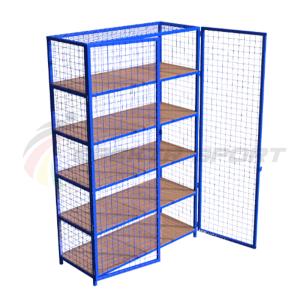 Купить Стеллаж для хранения инвентаря закрытый 2200х500х2500 (разборный) в Якутске 