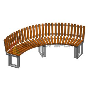 Купить Диван парковый со спинкой полукруглый Веер в Якутске 