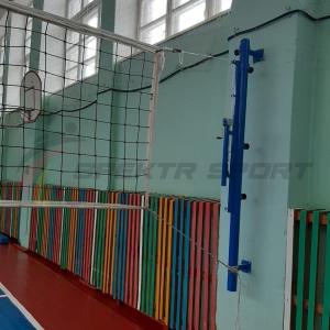 Купить Стойки волейбольные пристенные с ползуном и механизмом натяжения в Якутске 