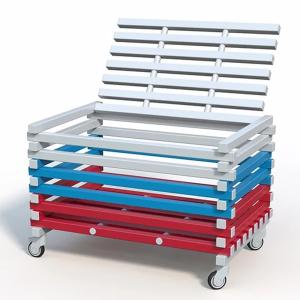 Купить Корзина для хранения инвентаря с закрывающейся крышкой 1200х800х700 мм в Якутске 