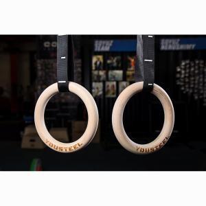 Купить Кольца гимнастические 32 мм черные стропы в Якутске 