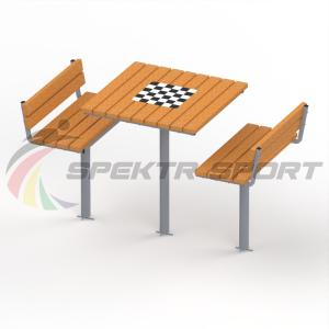 Купить Уличный набор два стула и стол шахматный в Якутске 
