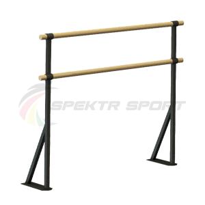 Купить Хореографический станок двухрядный напольный Фуэте Блэк в Якутске 