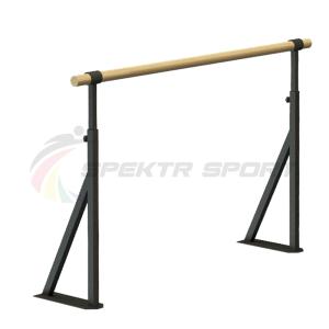 Купить Хореографический станок однорядный напольный Фуэте Блэк, регулируемый в Якутске 