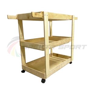 Купить Тележка деревянная для спортинвентаря на колесах в Якутске 