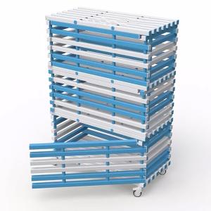 Купить Стеллаж 3-х секционный закрывающийся, разборный жесткий ПВХ 1380х720х2005 мм в Якутске 