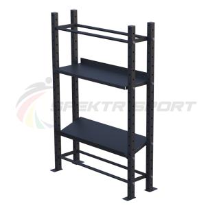 Купить Модульный стеллаж для гантелей, гирь и медболов 1320х430х1950 в Якутске 