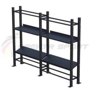 Купить Модульный стеллаж для гантелей, гирь и медболов 2580х430х1950 (2 секции) в Якутске 