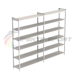 Купить Стеллаж для хранения инвентаря открытый (полки металл) 1900*2500*350 мм в Якутске 