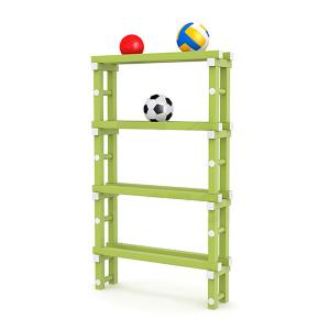 Купить Стеллаж для мячей (для бассейнов) жесткий ПВХ, 1010х260х1660 мм в Якутске 