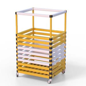 Купить Корзина для хранения инвентаря 600х600х1000 мм ПВХ  (закругленный профиль) в Якутске 