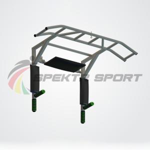 Купить Турник-брусья-пресс Прометей цельносварной с доп. хватами цв. серый в Якутске 