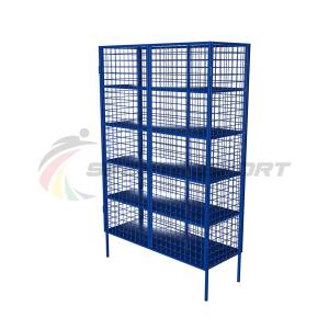 Купить Стеллаж для хранения инвентаря закрытый 1250х500х2000 (разборный) в Якутске 