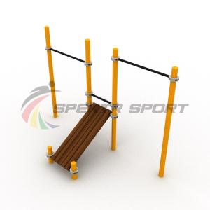 Купить Турники разновысотные Воркаут с лавочкой для пресса SP WRK-36_76mm в Якутске 