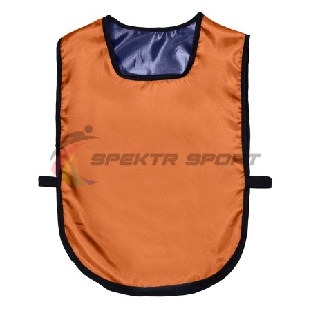 Купить Манишка футбольная двусторонняя универсальная Spektr Sport оранжево-синяя в Якутске 